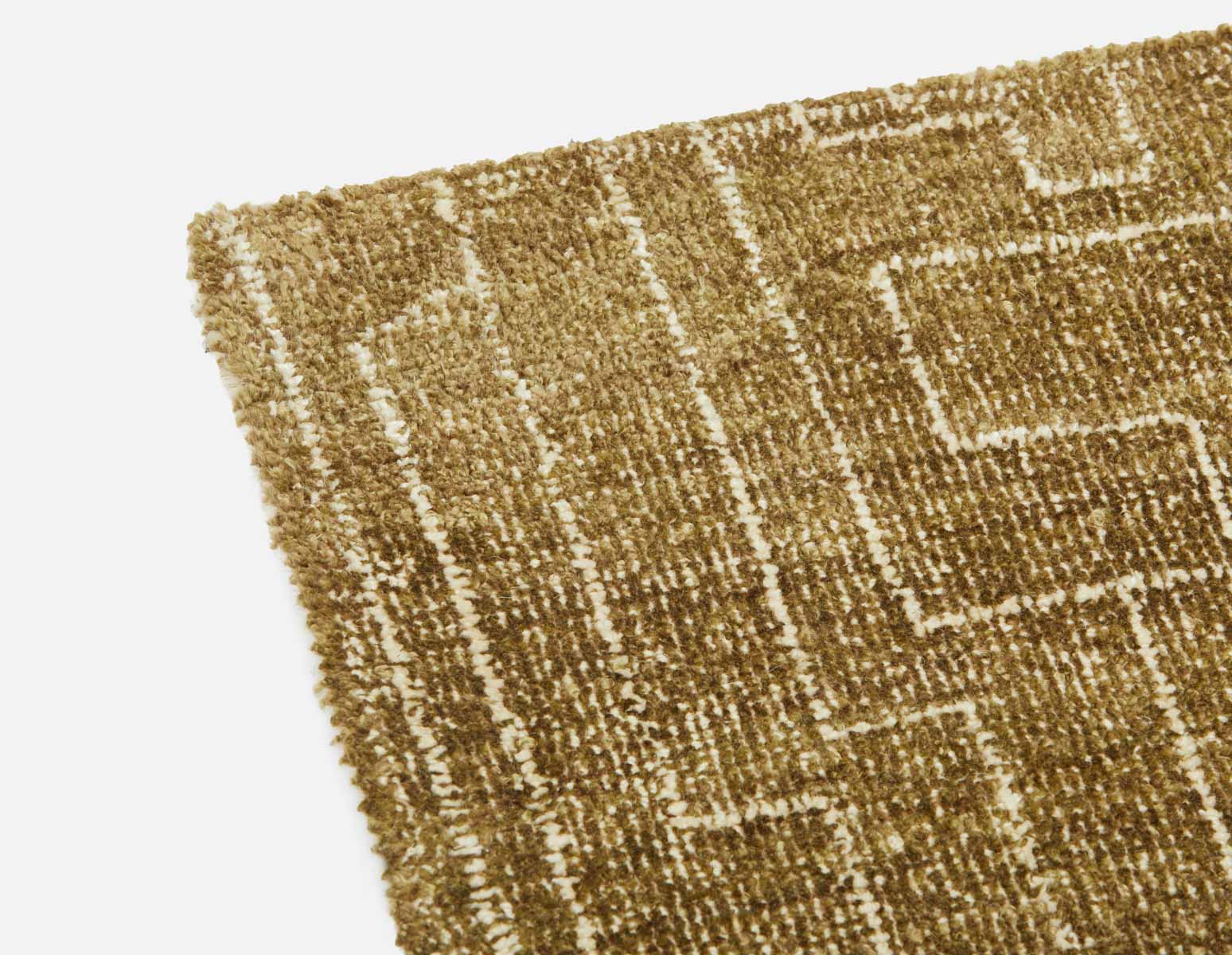 THEIA - tapis artisanal en laine 6'x9' - Olive
