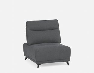SIMON - chaise d’appoint avec dossier réglable - Gris