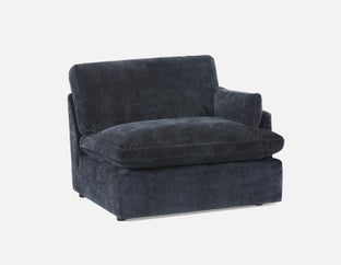 CHABLIS - canapé modulaire accoudoir droit s'adapte à votre espace - Bleu
