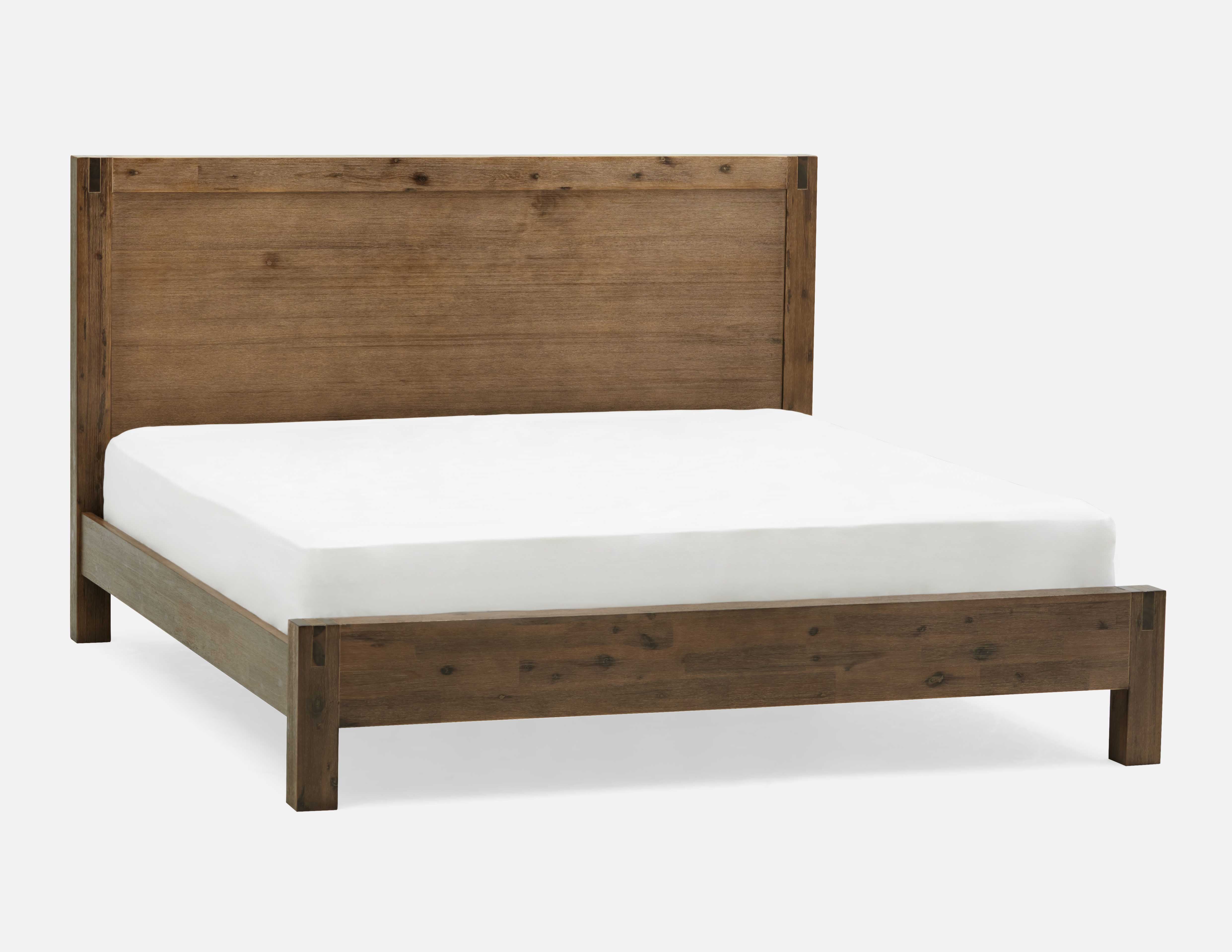 Structube Canada Hamburg Acacia Wood King Size Bed in Natural