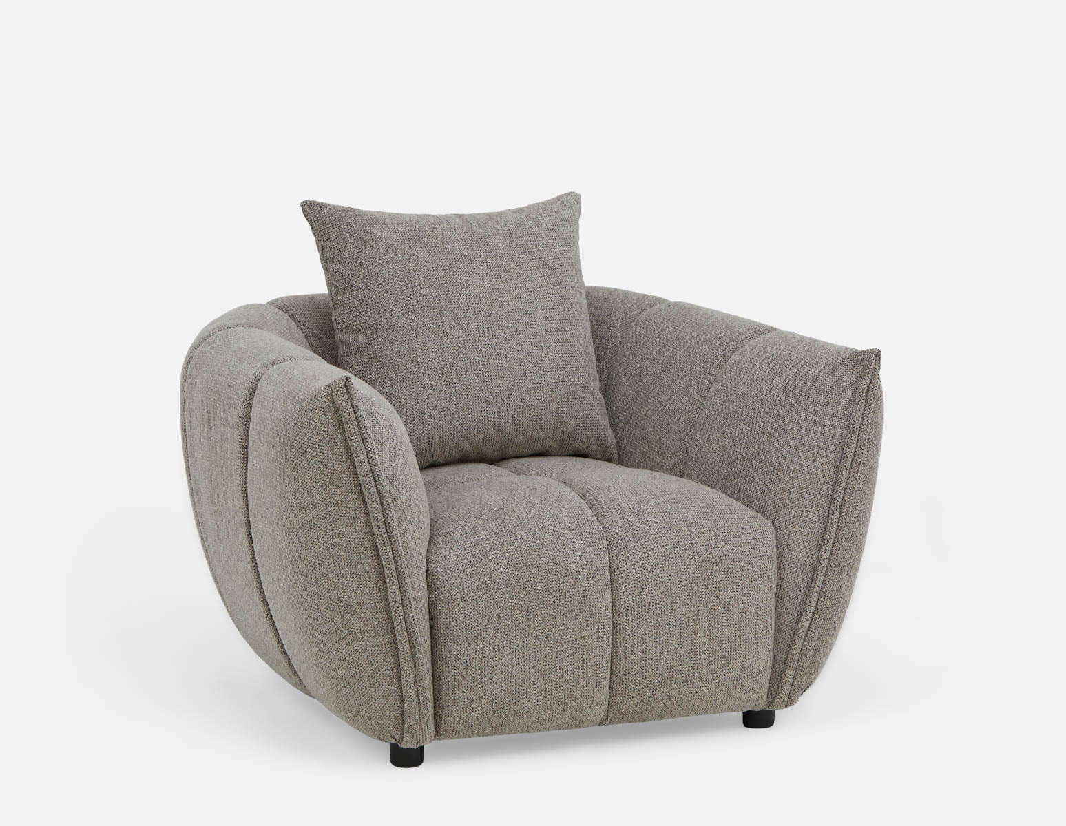 ANDAL - fauteuil moderne contemporain - Gris