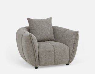 ANDAL - fauteuil moderne contemporain - Gris