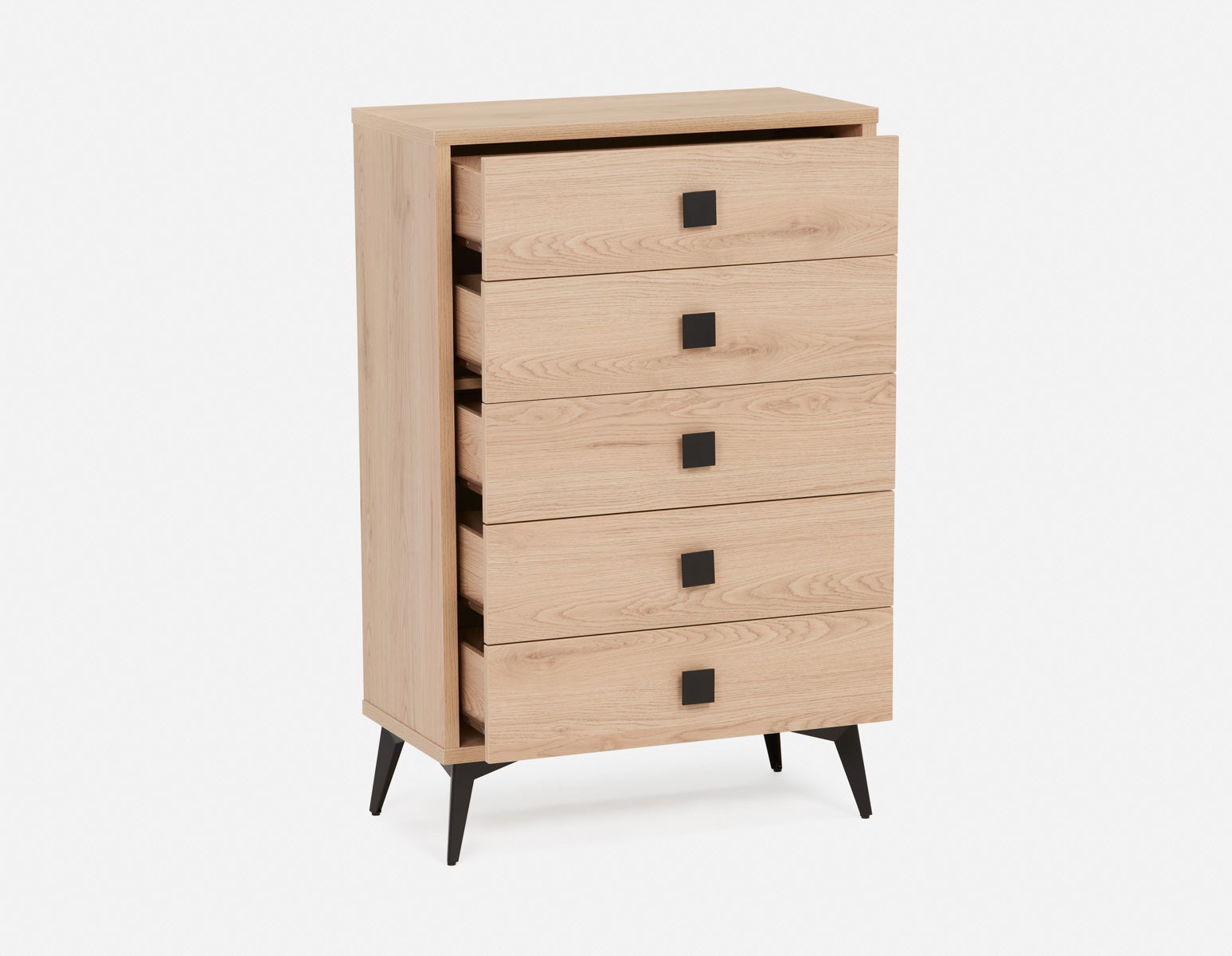 KIERA mid-century modern 5-drawer chest undefined