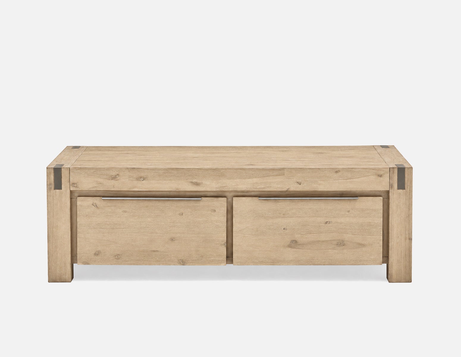 BREMEN modern farmhouse acacia wood storage coffee table undefined