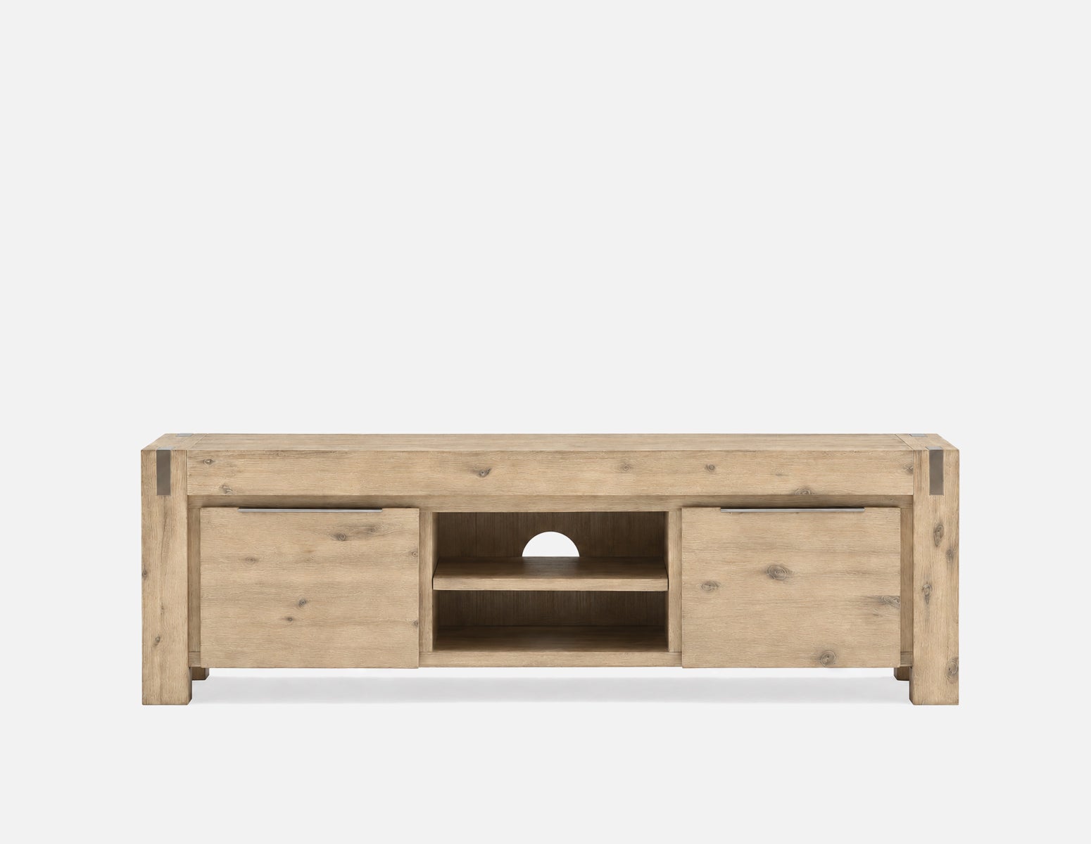 BREMEN modern farmhouse acacia wood media unit undefined