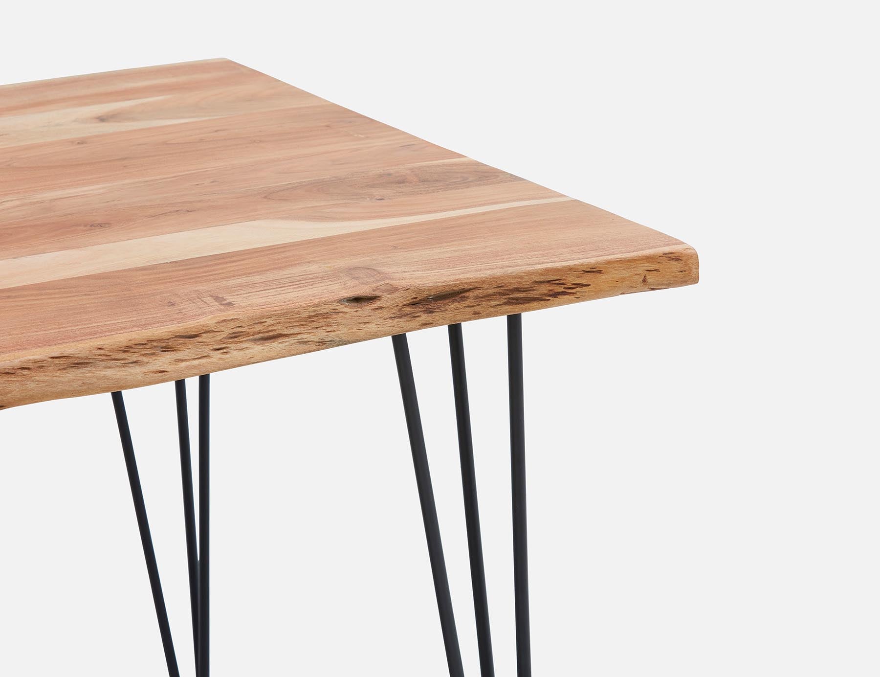 RENO solid acacia large wood dining table 210 cm undefined