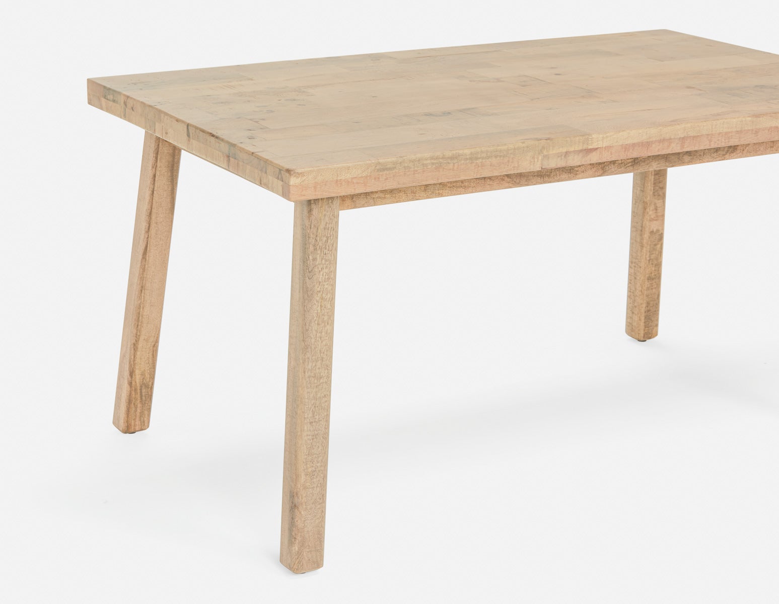 THESSALIA rustic farmhouse distressed solid mango wood dining table 150 cm undefined