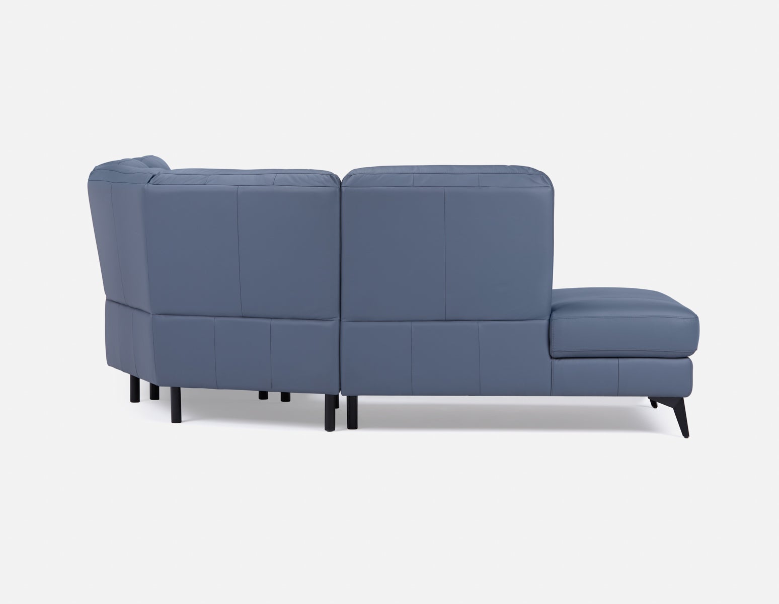BILLIE right-facing 100% leather power reclining sectional sofa | Structube