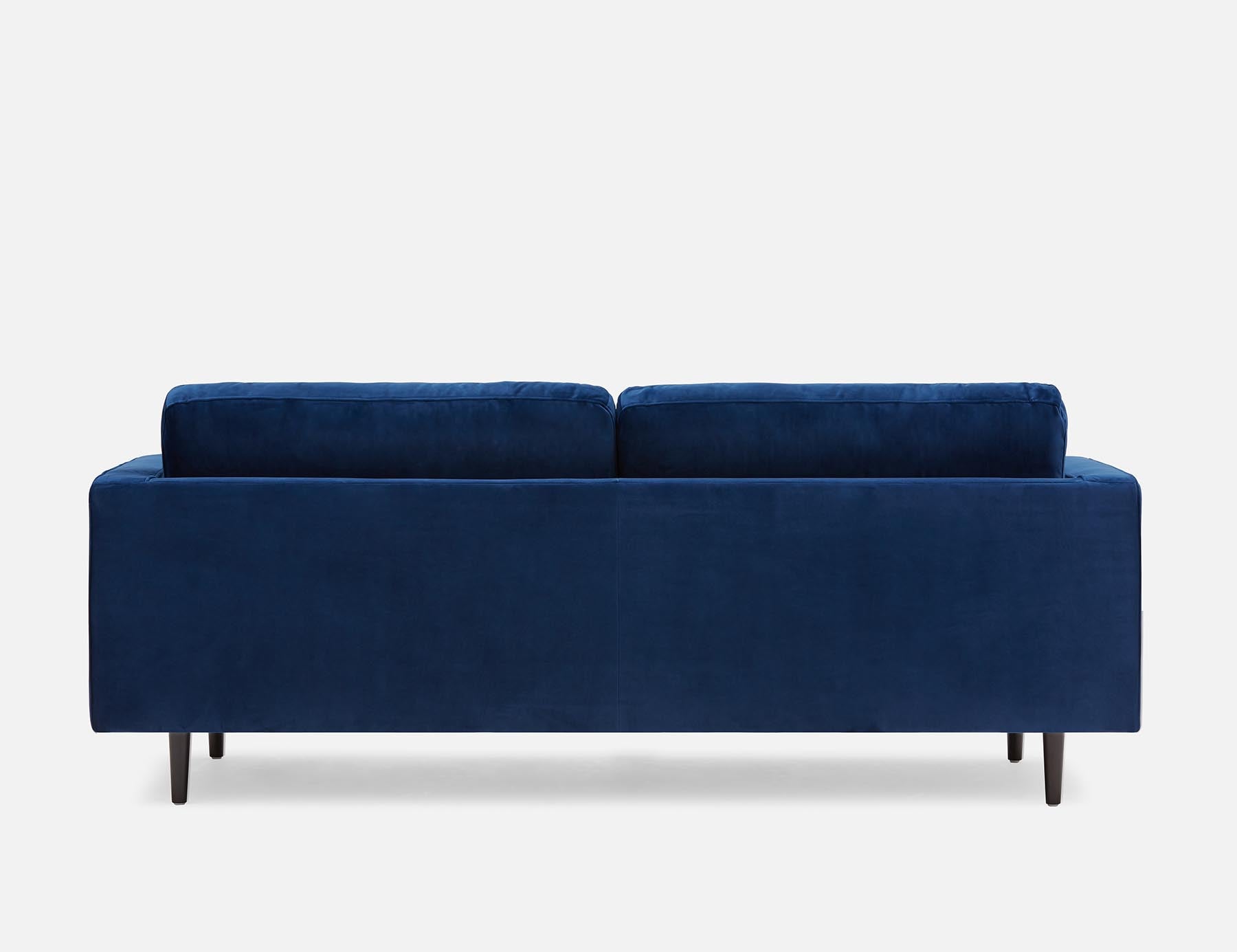 KINSEY velvet 3-seater sofa undefined