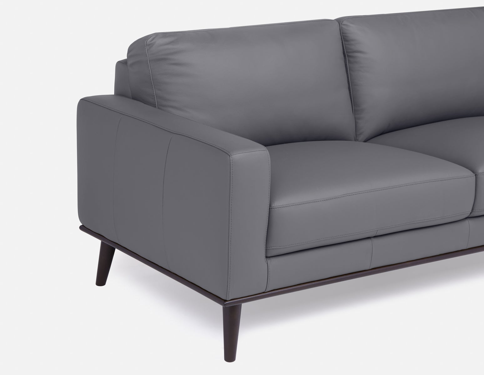 BETTA 100% leather mid century sofa undefined