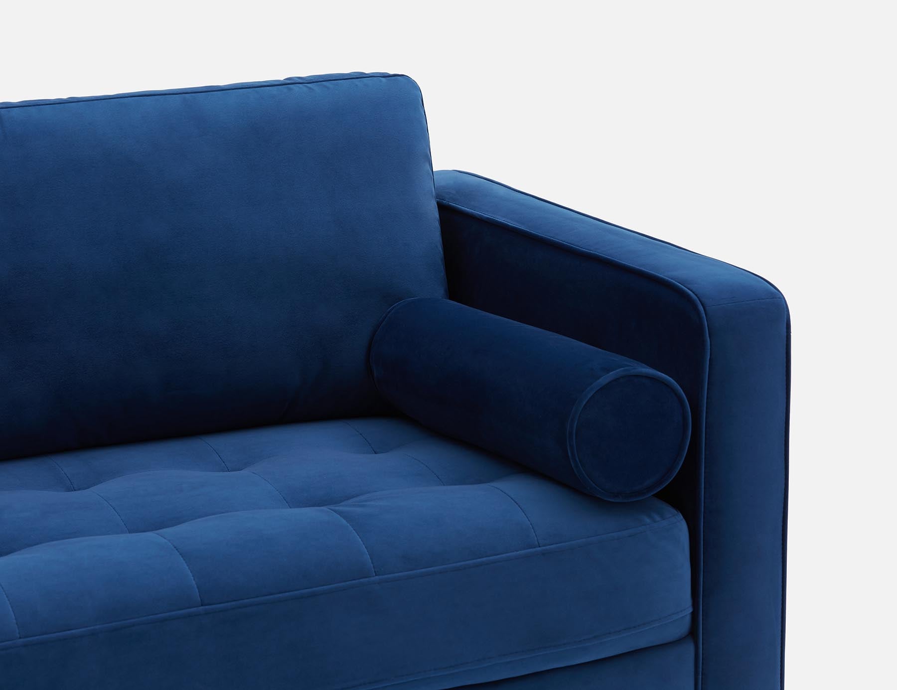 KINSEY velvet 3-seater sofa undefined