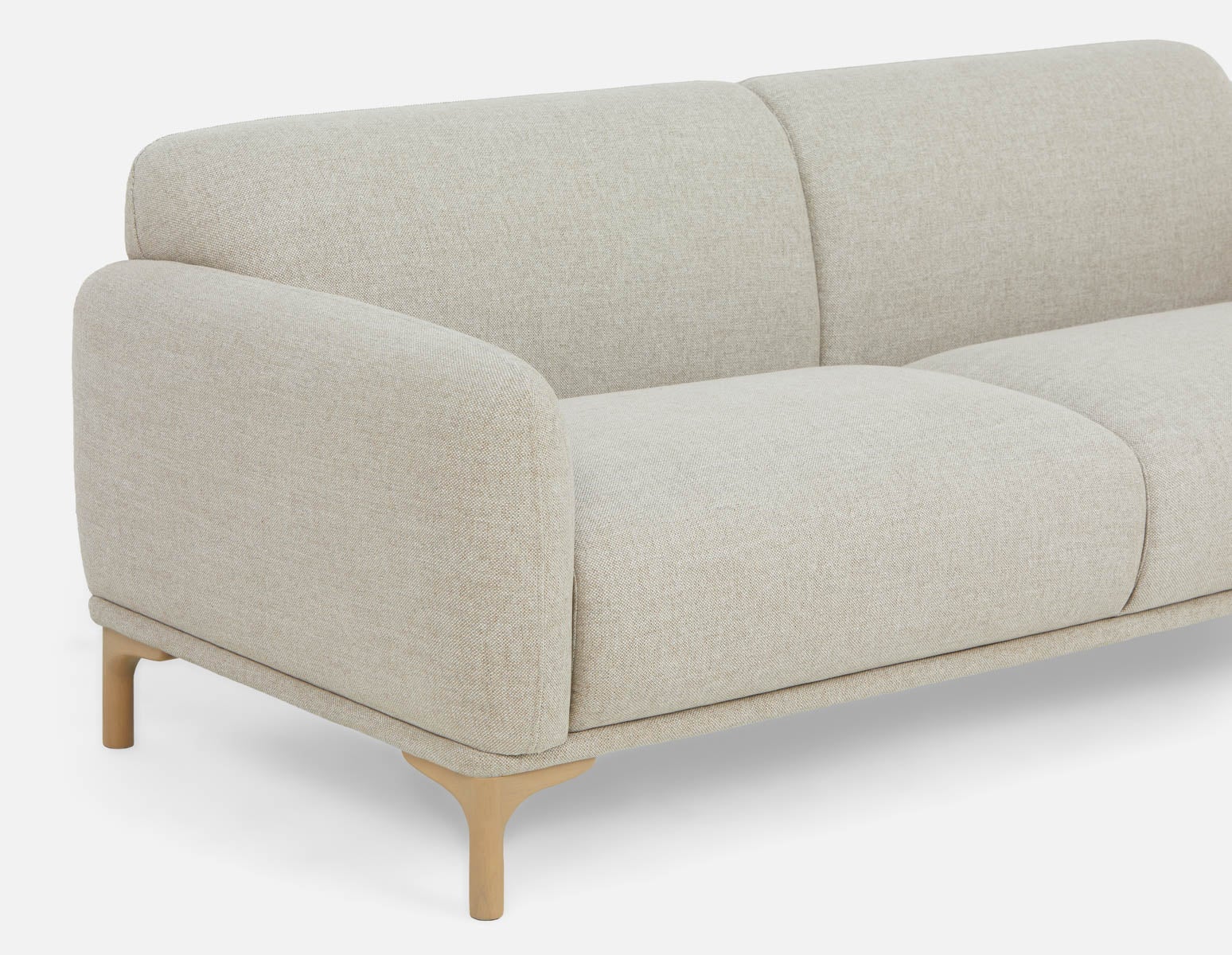 BRUX mid-century modern 3-seater sofa undefined
