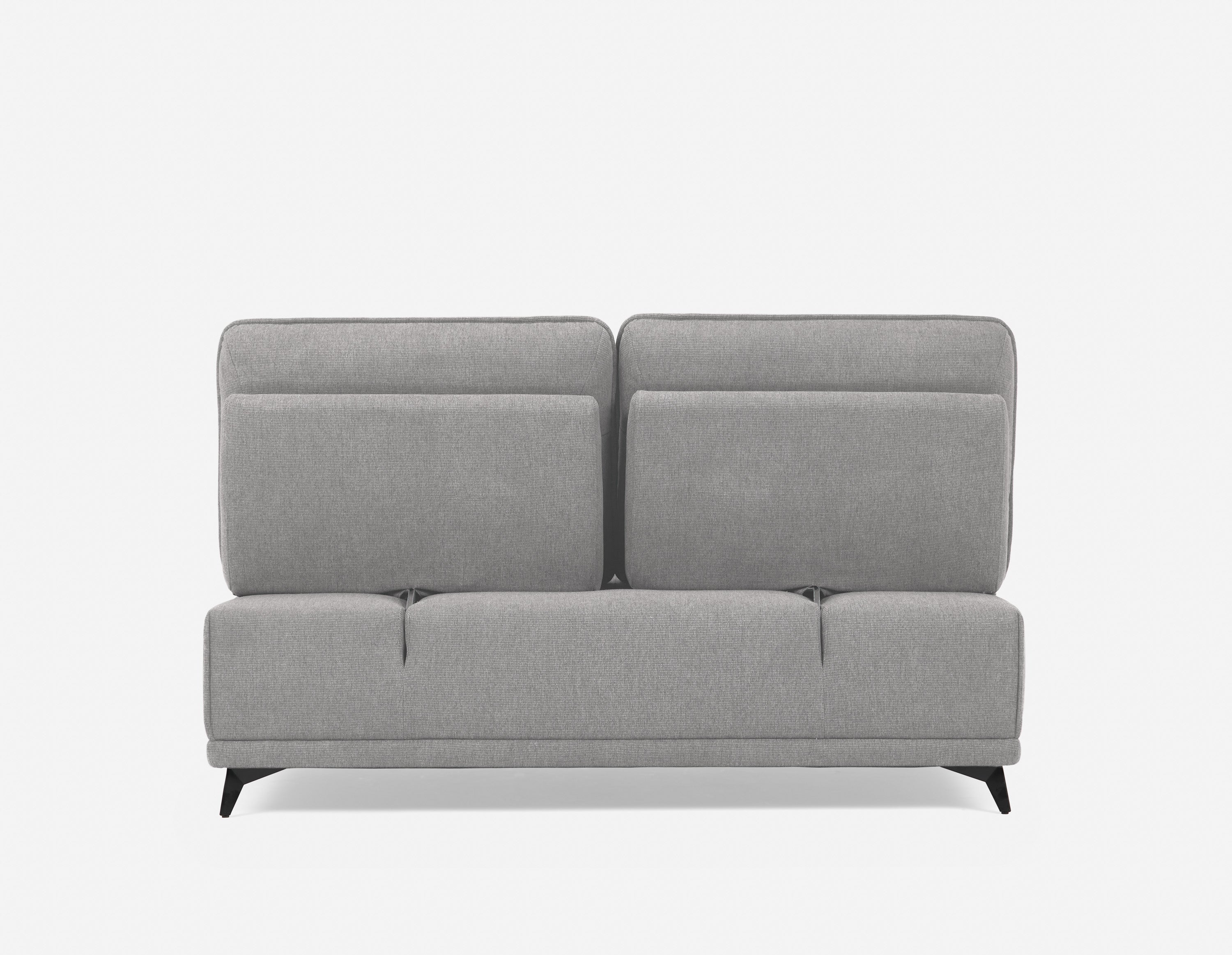 SIMON modern contemporary armless loveseat with adjustable backrest undefined