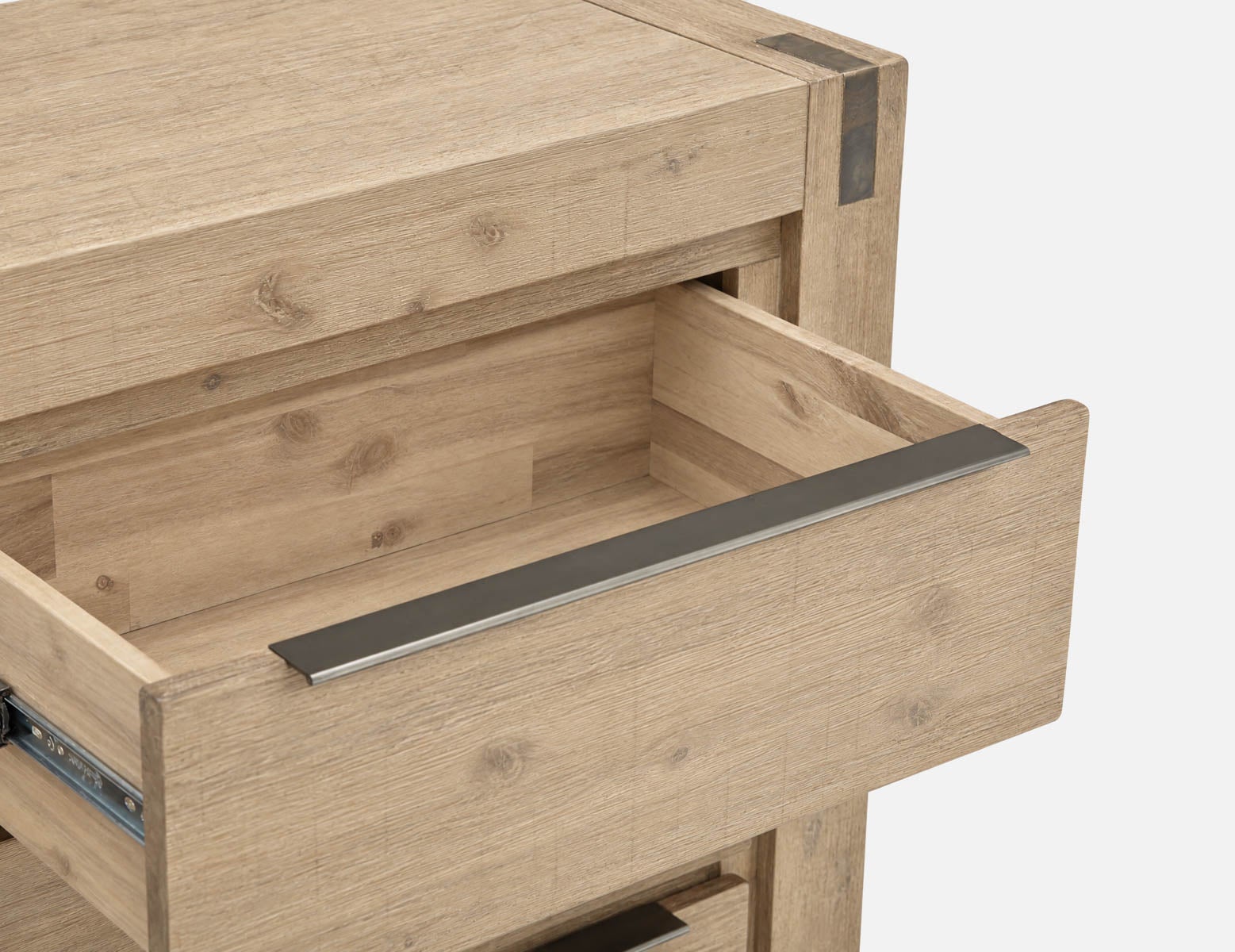 BREMEN modern farmhouse solid acacia wood 6-drawer dresser undefined