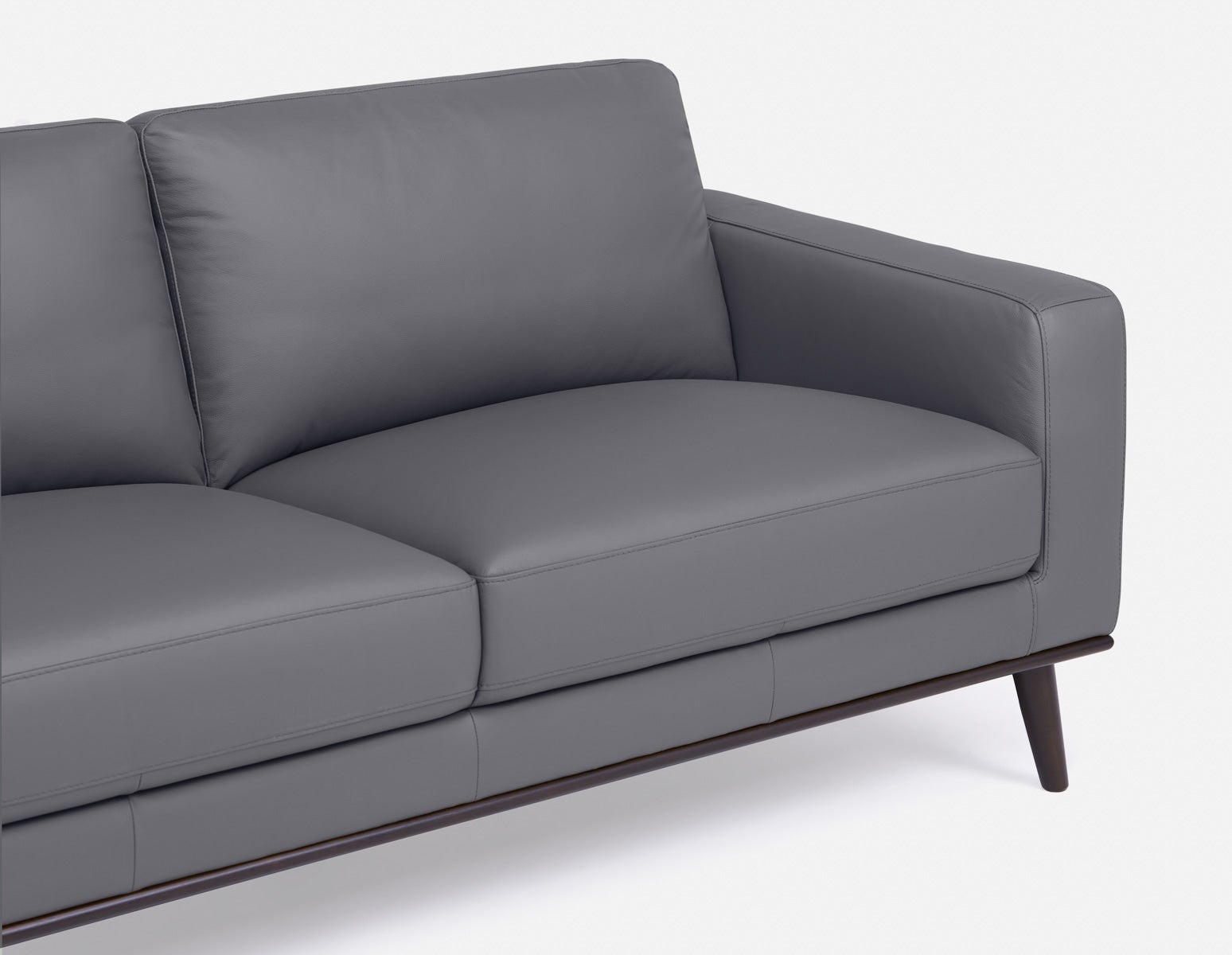 BETTA 100% leather mid century sofa undefined