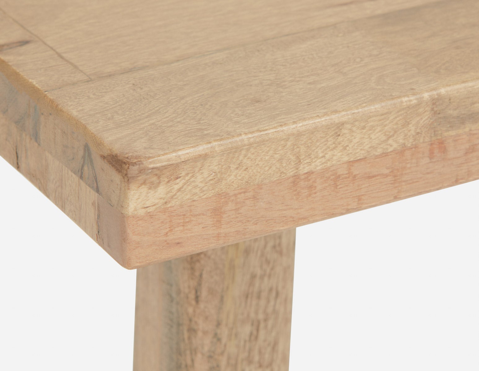 THESSALIA rustic farmhouse distressed solid mango wood dining table 150 cm undefined