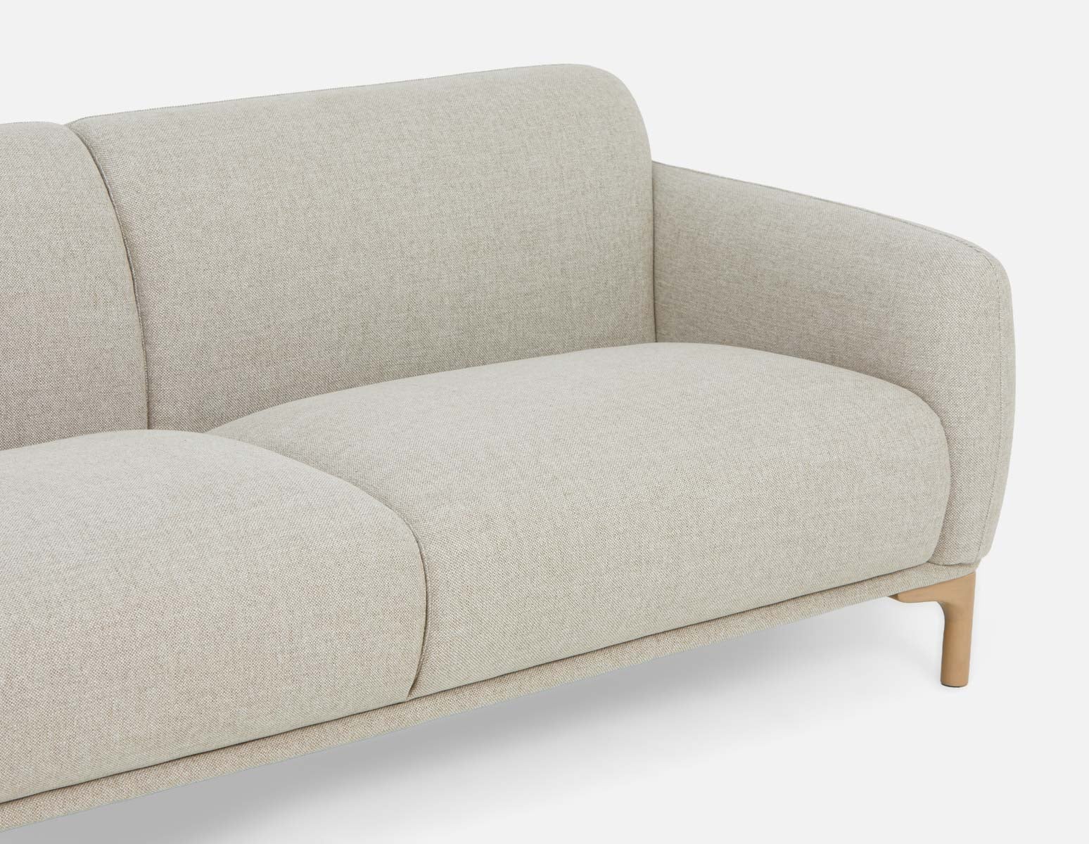 BRUX mid-century modern 3-seater sofa undefined