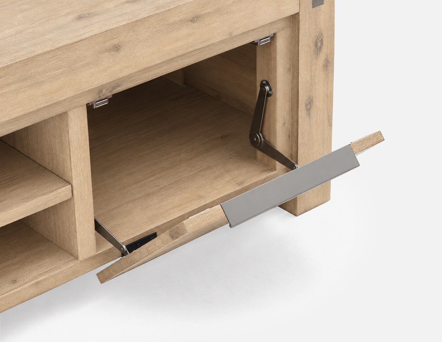 BREMEN modern farmhouse acacia wood media unit undefined