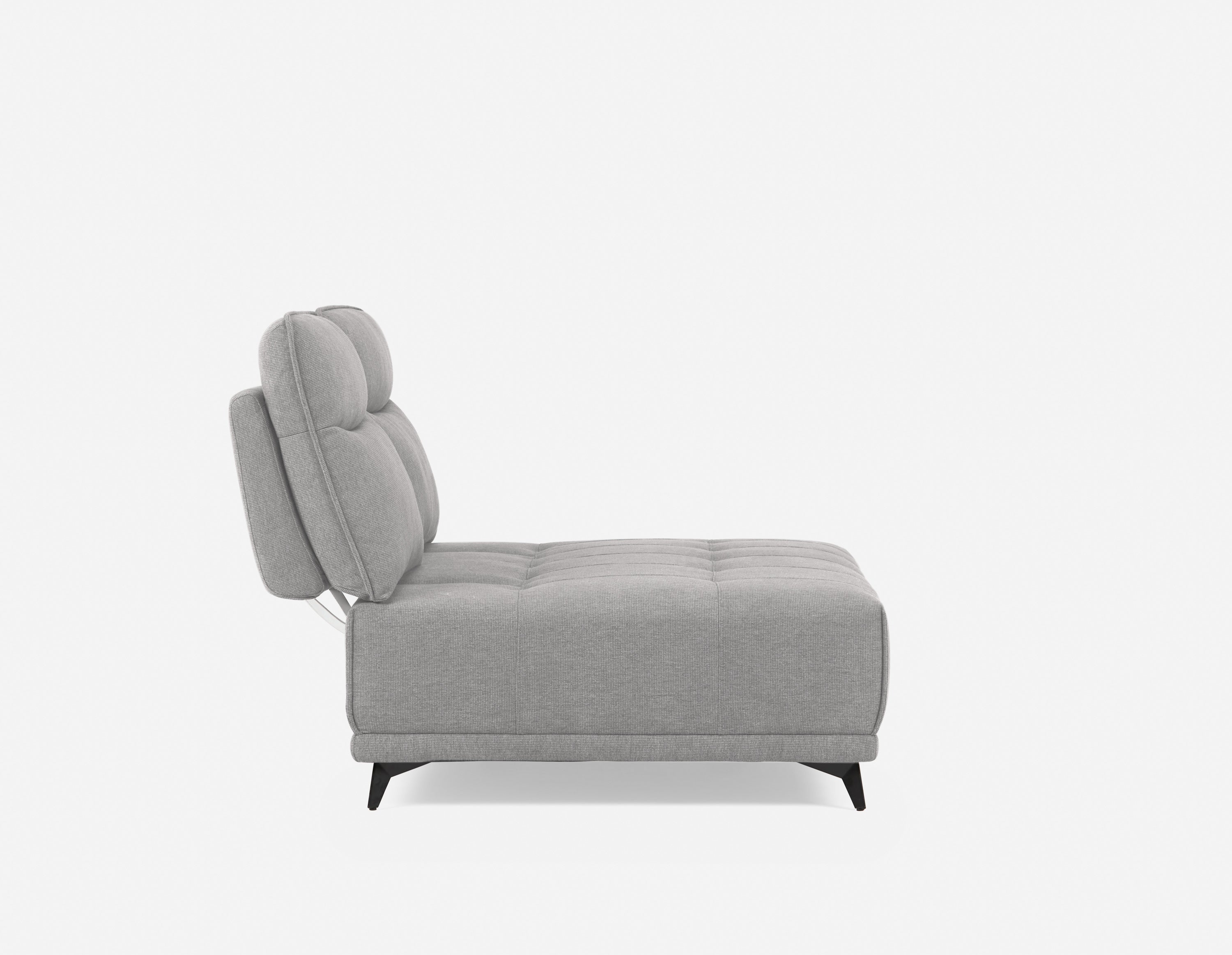 SIMON modern contemporary armless loveseat with adjustable backrest undefined