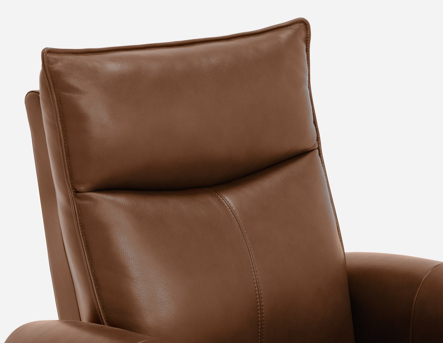 CALVERO contemporary power-reclining and glider 100% leather armchair with usb port undefined