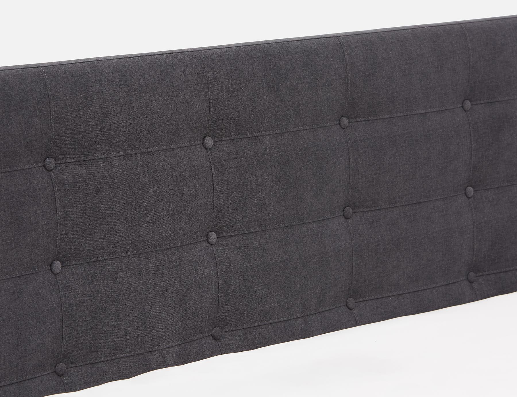 CARME mid-century modern tufted upholstered king size bed undefined