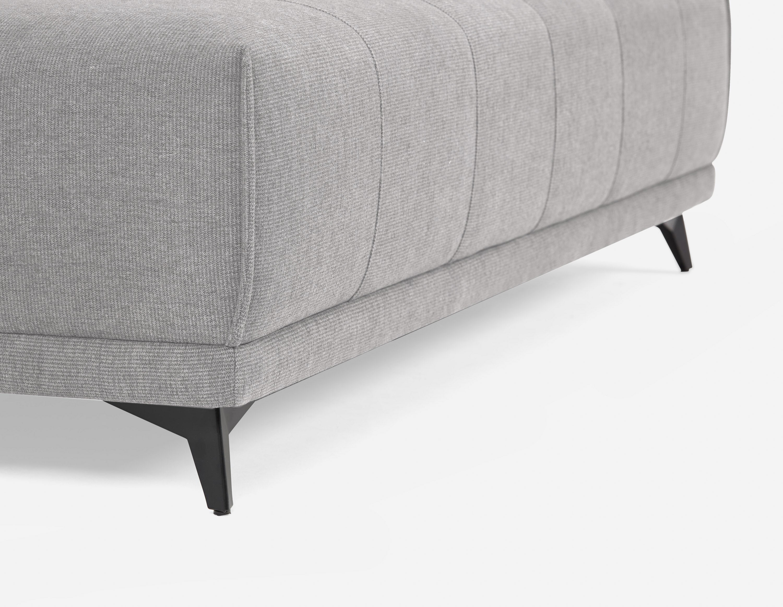 SIMON modern contemporary armless loveseat with adjustable backrest undefined