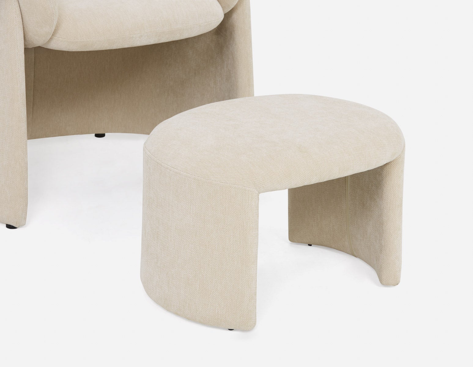 HANCHA chaise d'appoint moderne avec pouf undefined