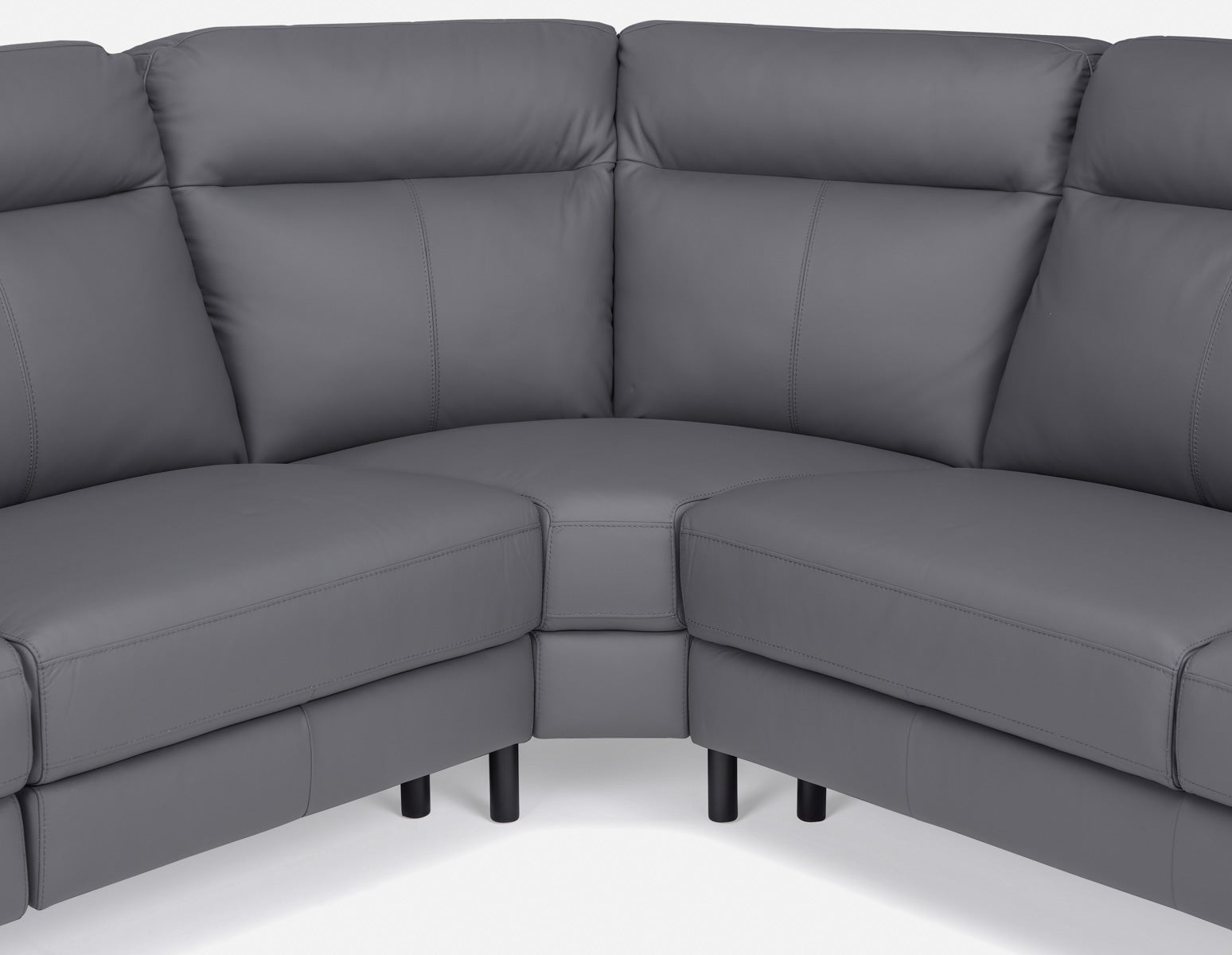 BILLIE canapé d'angle inclinable 100% cuir avec commande électrique côté  droit undefined