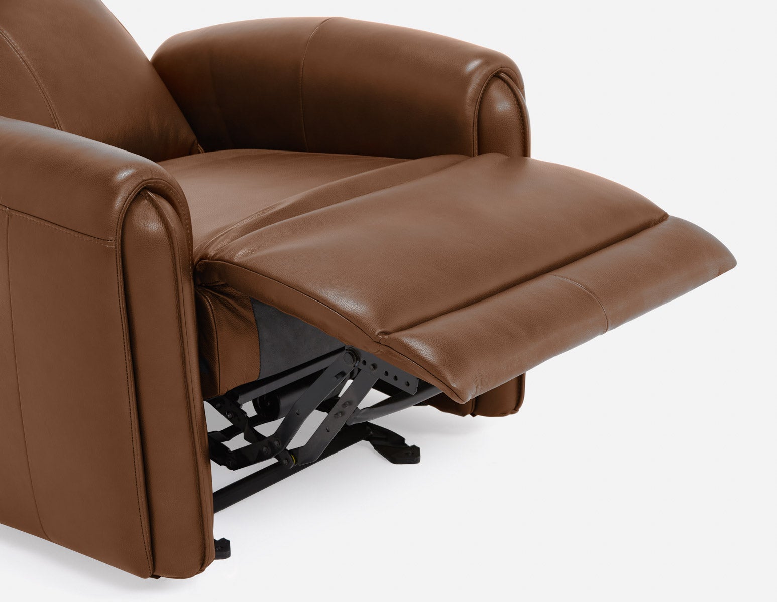CALVERO contemporary power-reclining and glider 100% leather armchair with usb port undefined