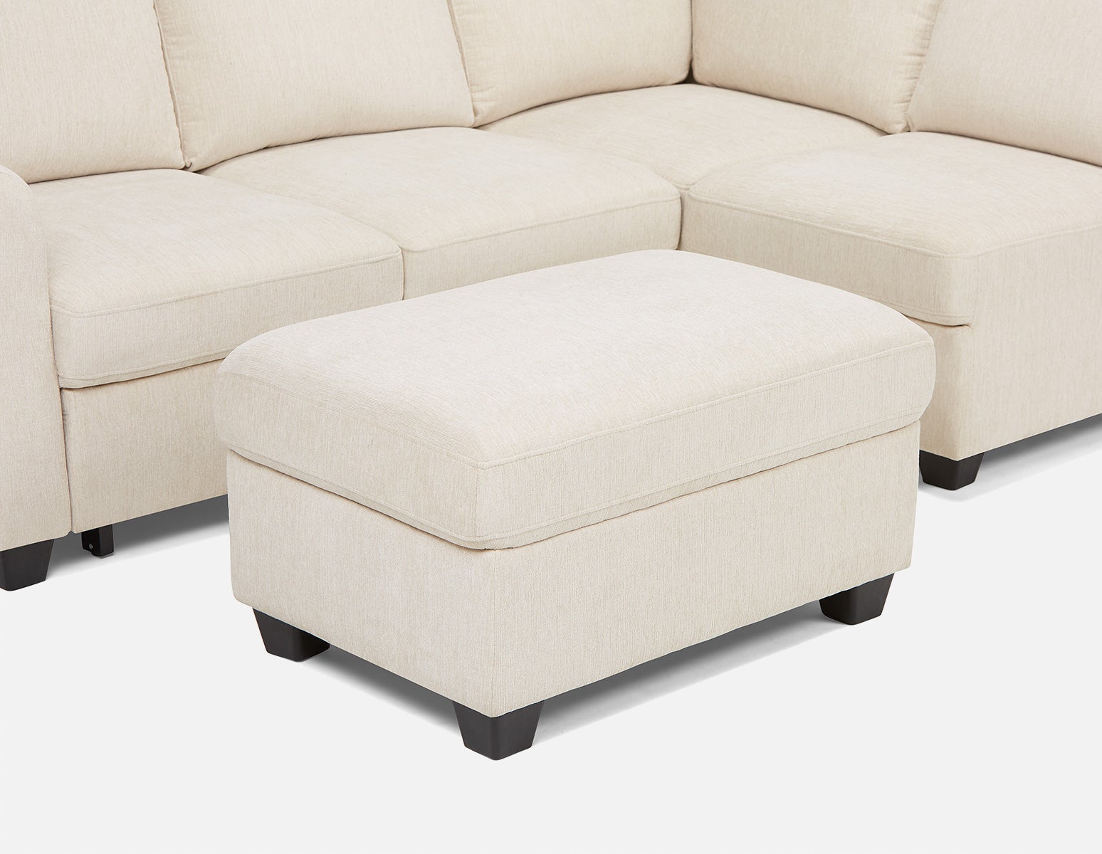 DELPHINE traditional right-facing sectional sofa-bed with storage undefined