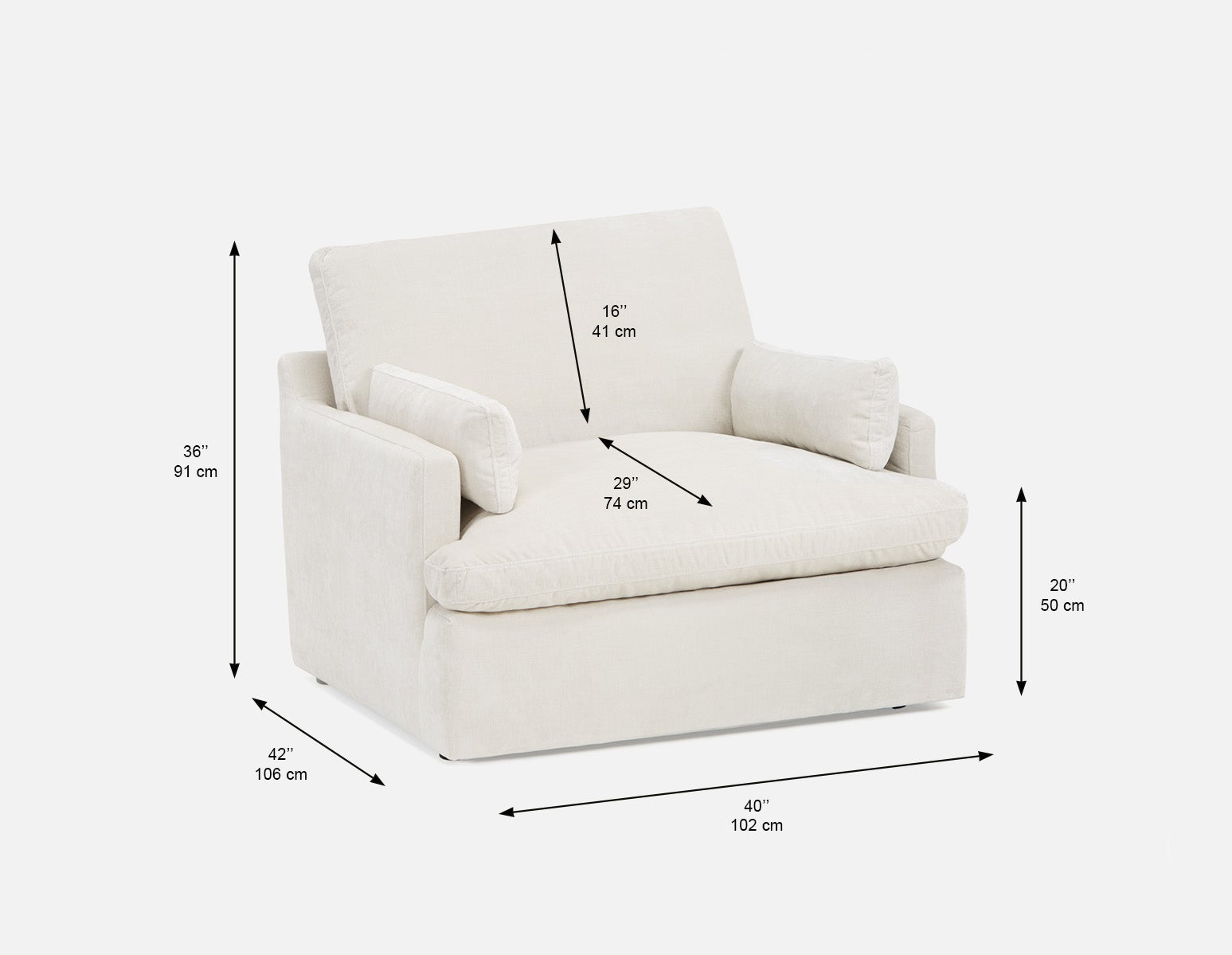 CHABLIS fauteuil 40" confort supérieur undefined