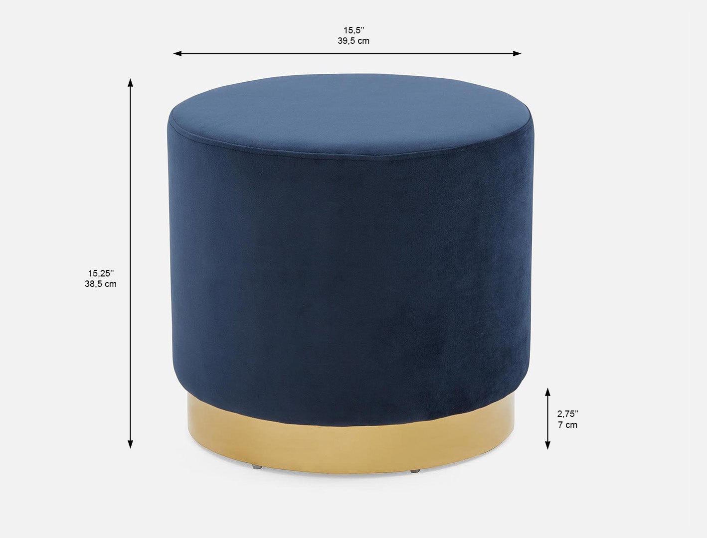 KEIRA pouf en velours undefined