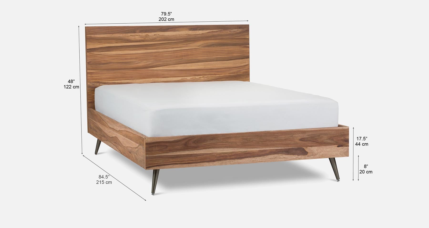 JENSON rosewood king size bed undefined