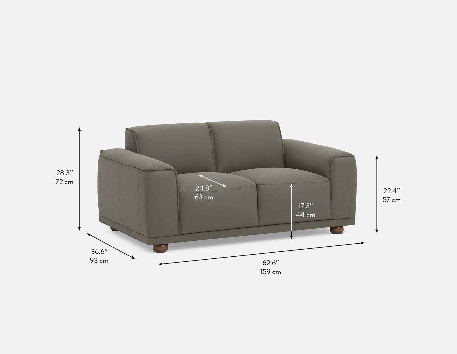 VIGO 100% leather apartment sofa undefined