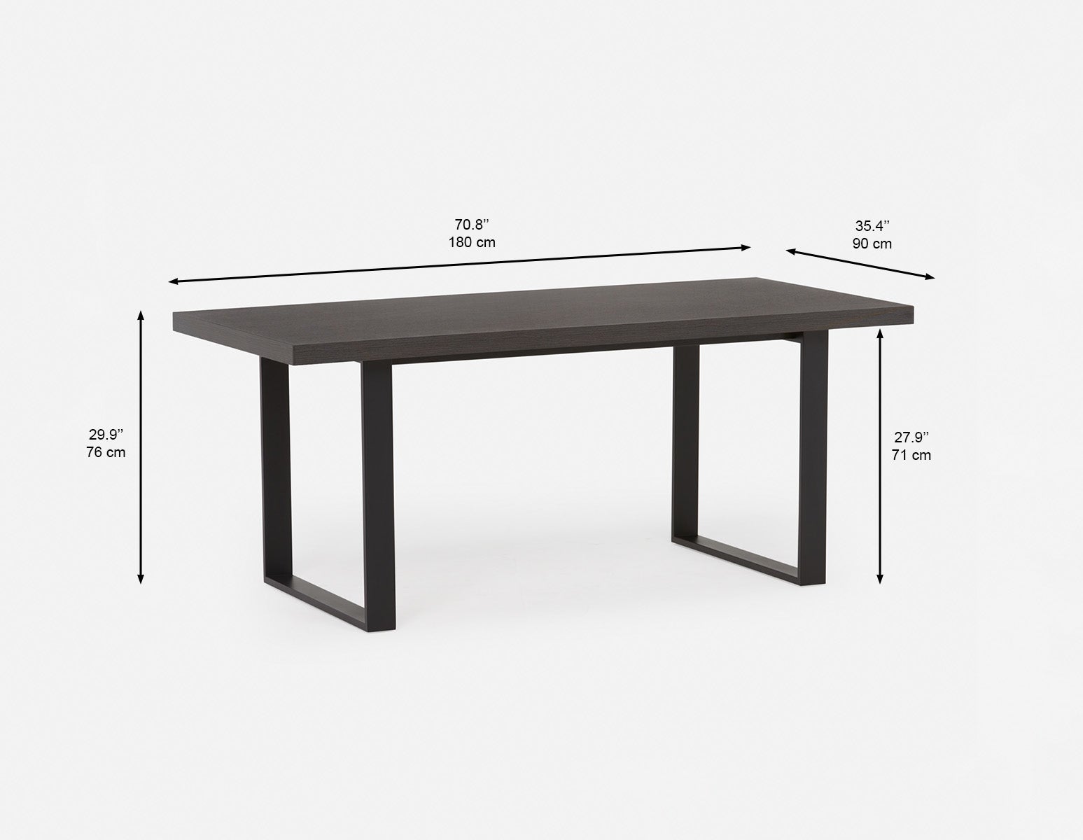 KIERA modern dining table 180cm undefined