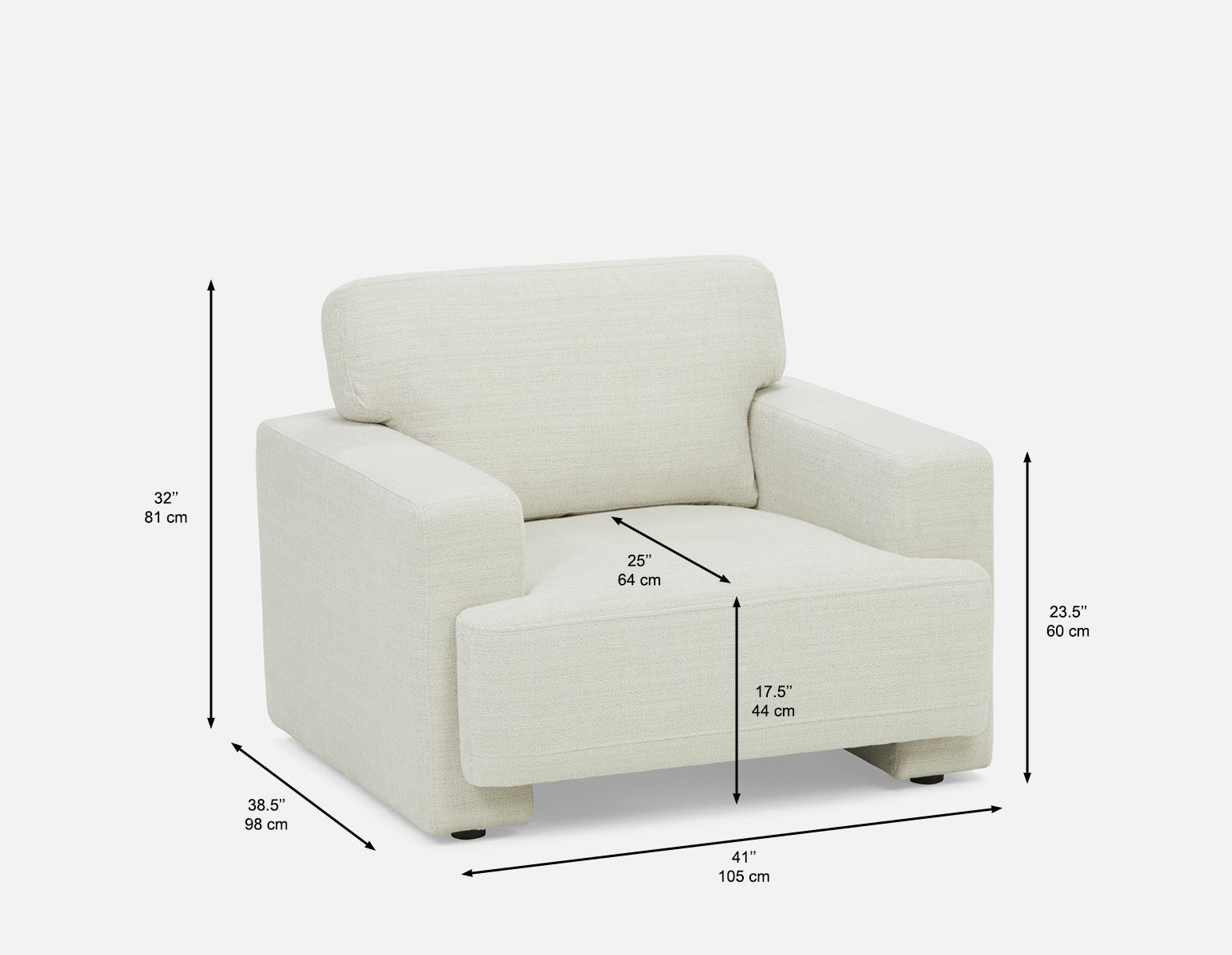 CHARLIE fauteuil moderne contemporain undefined
