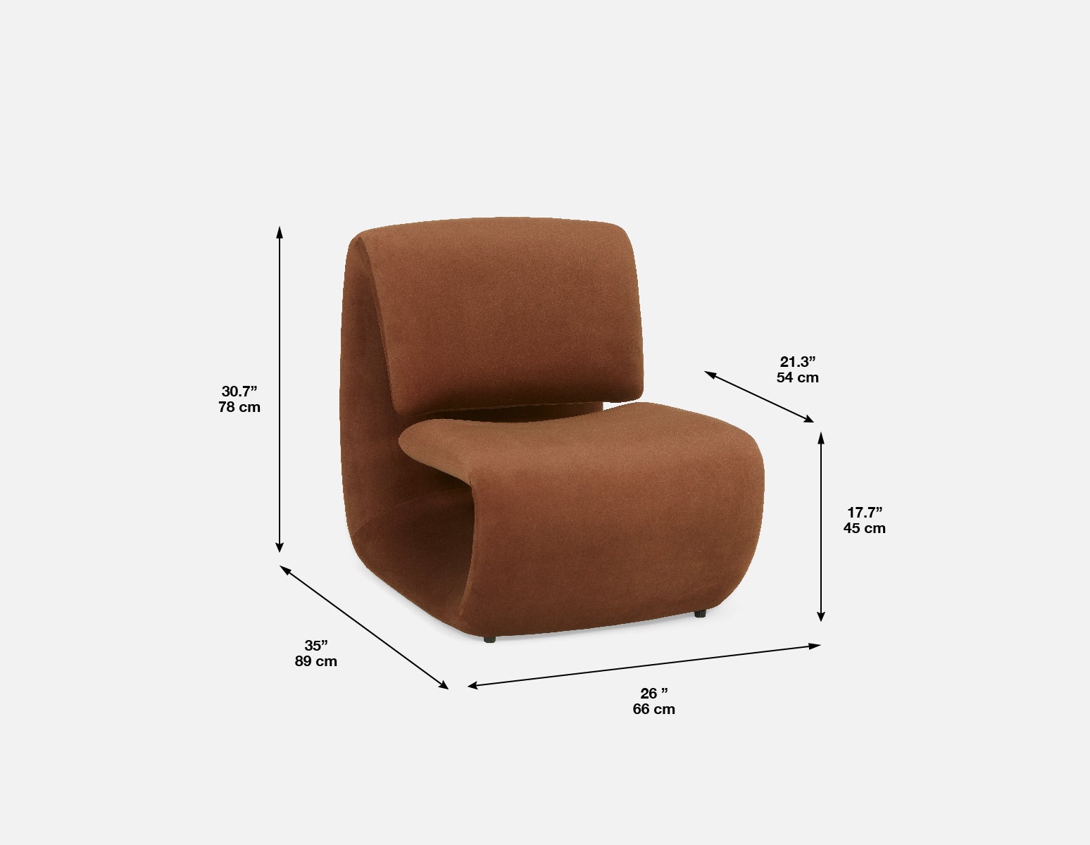 MONACO fauteuil d'appoint rétro-moderne undefined