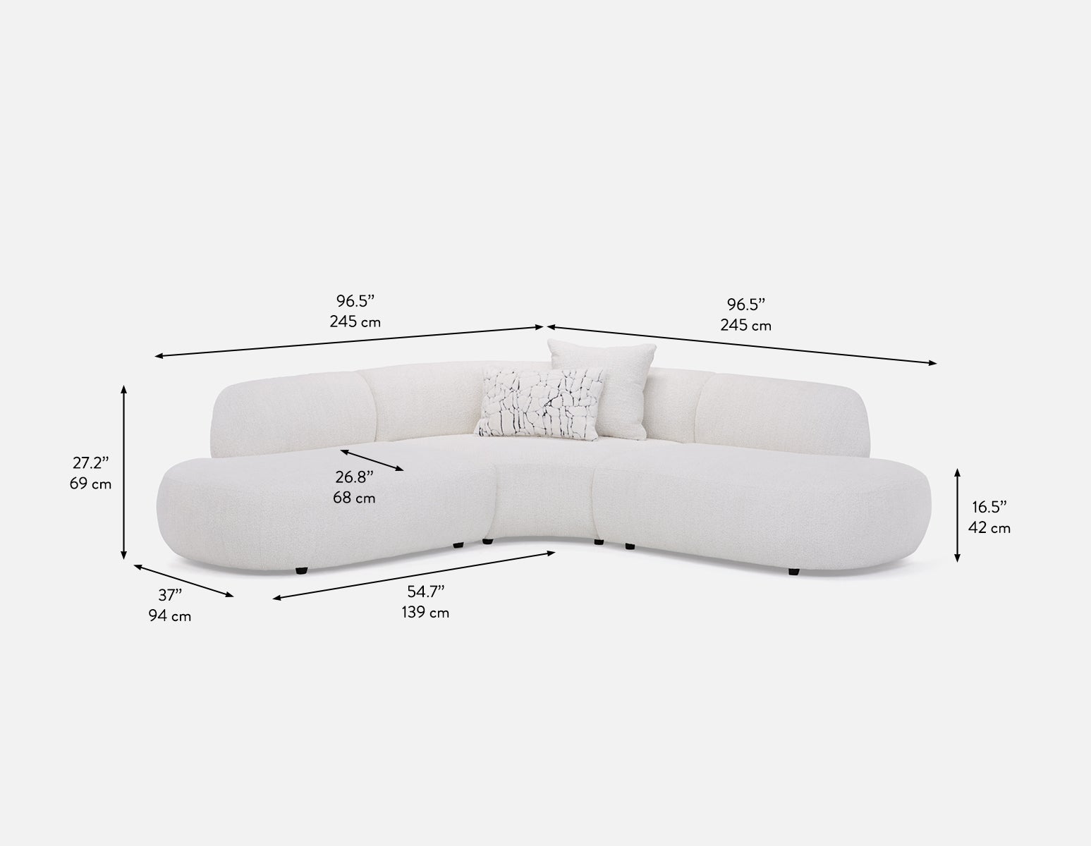 ELEONOR modern contemporary sectional sofa undefined