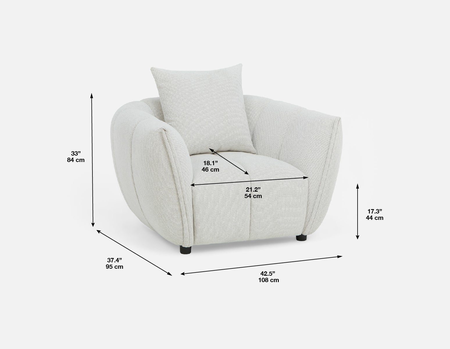 ANDAL fauteuil moderne contemporain undefined