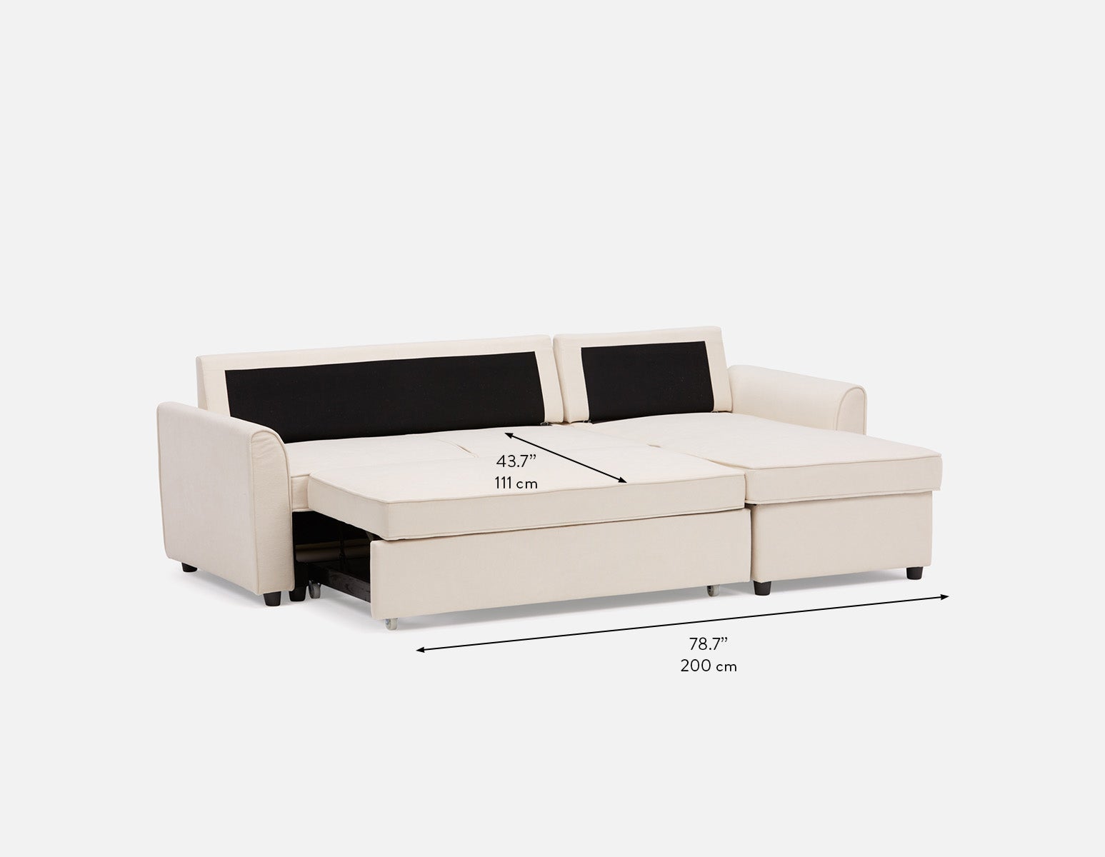 ALEX moderne canapé-lit d'angle interchangeable avec rangement undefined