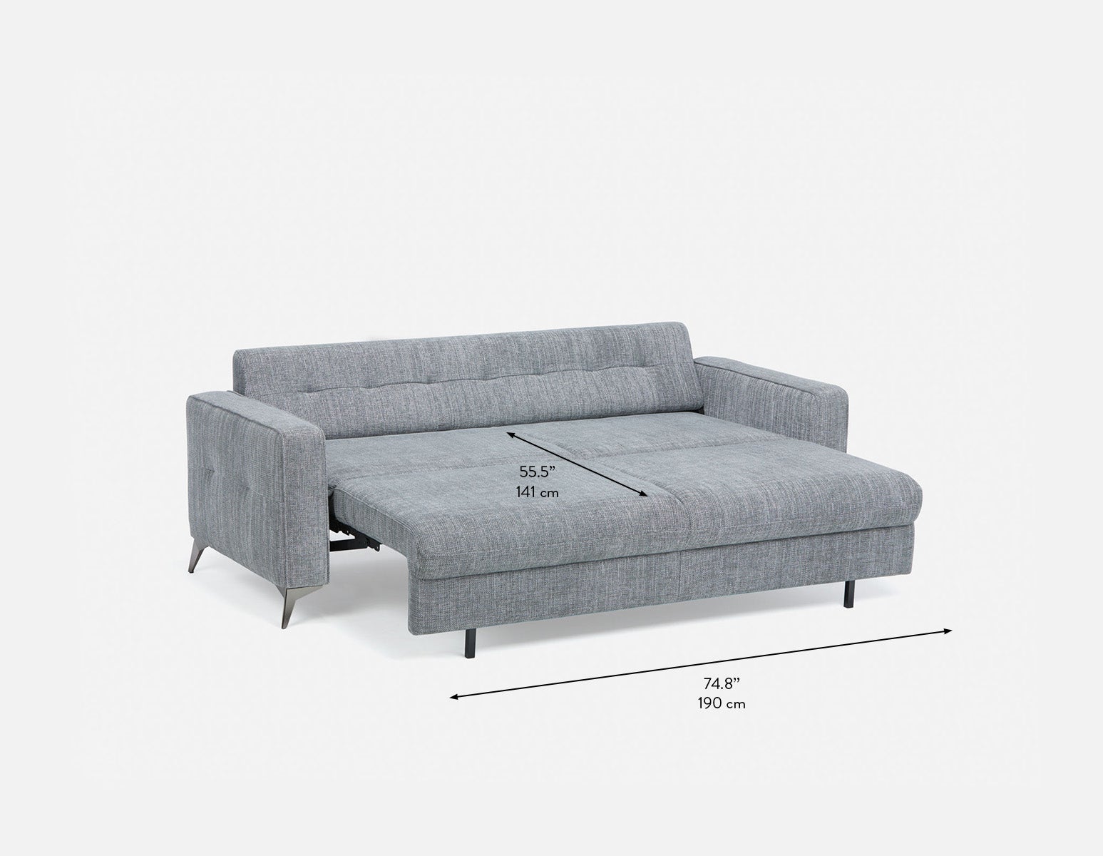 BRAD mid-century modern sofa-bed undefined