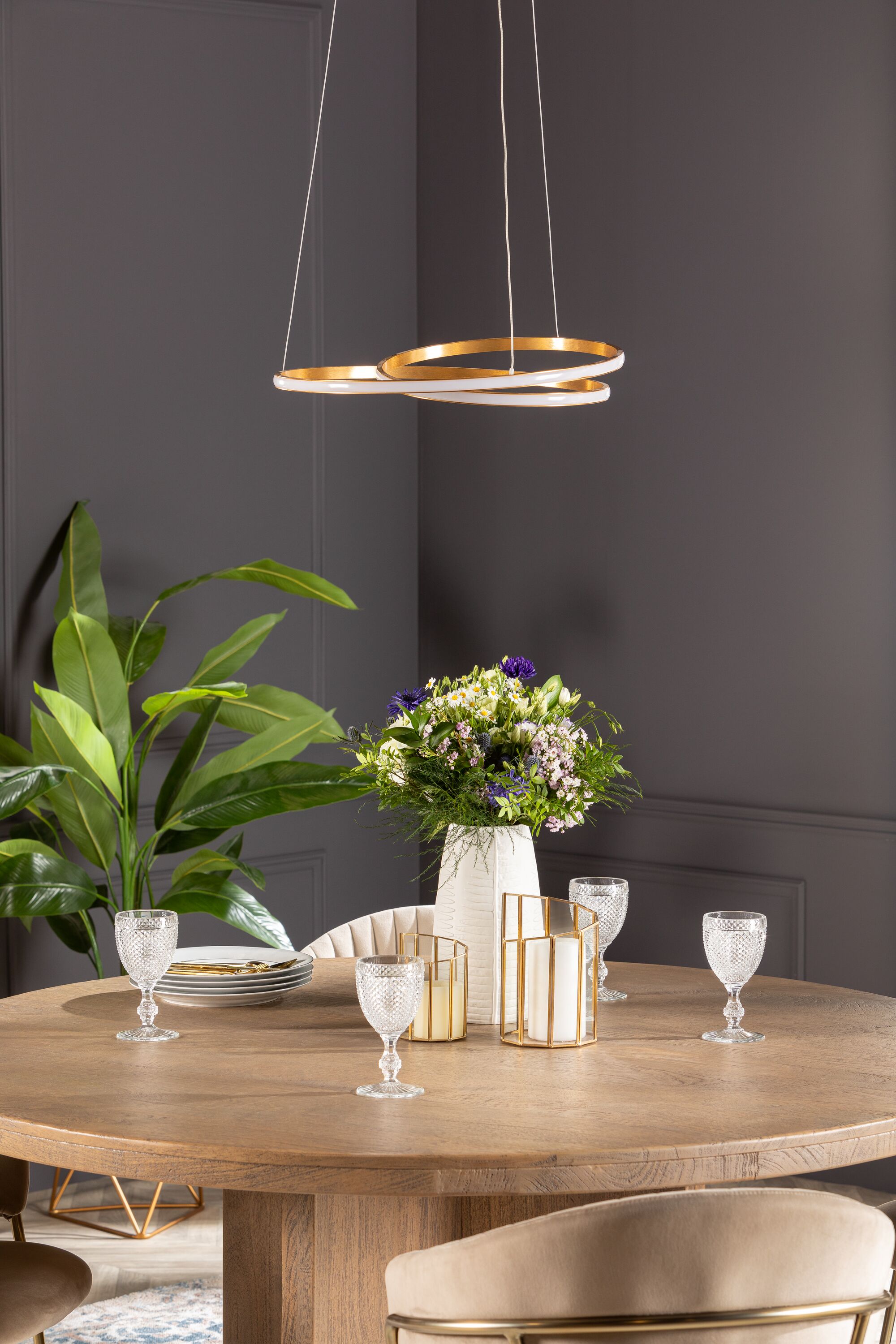 MISTRA recycled timber dining table 150 cm undefined