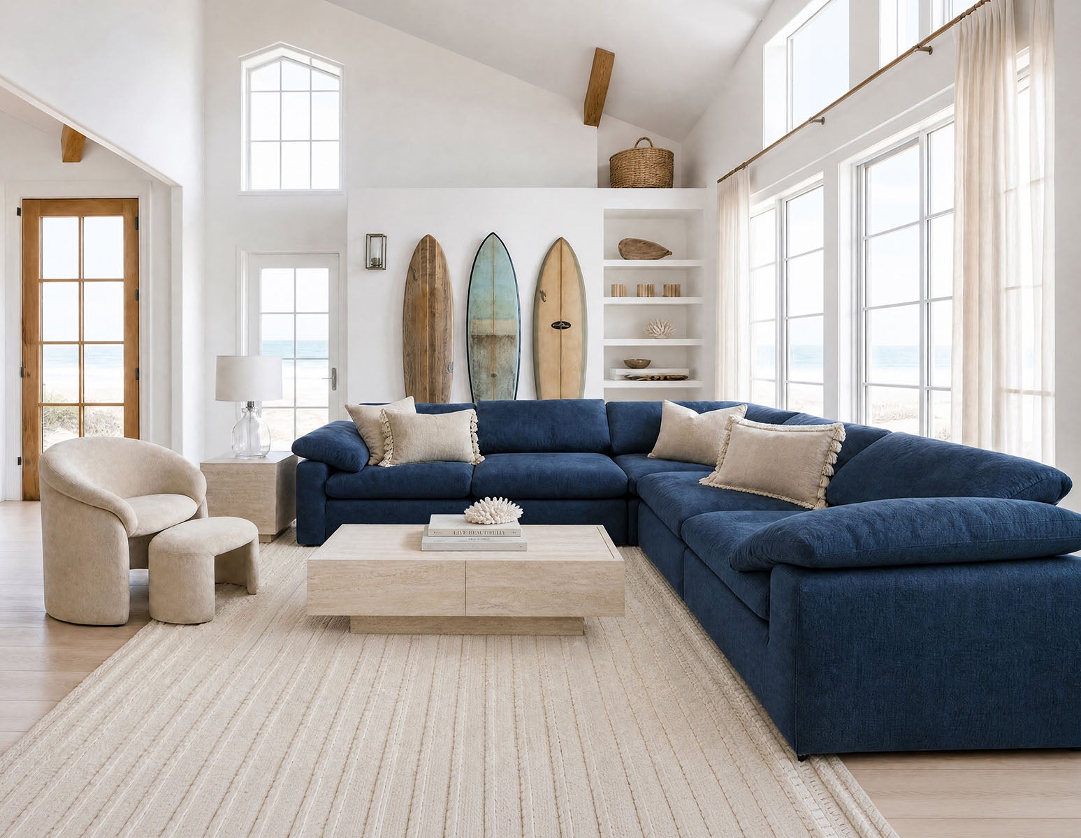 HANCHA chaise d'appoint moderne avec pouf undefined