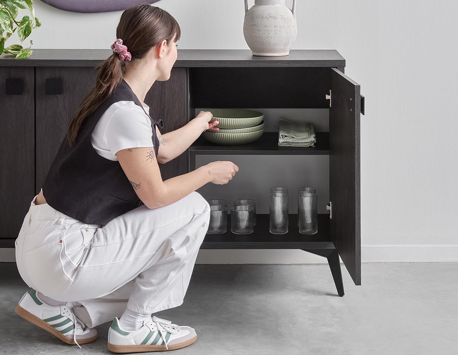 KIERA mid-century modern sideboard undefined