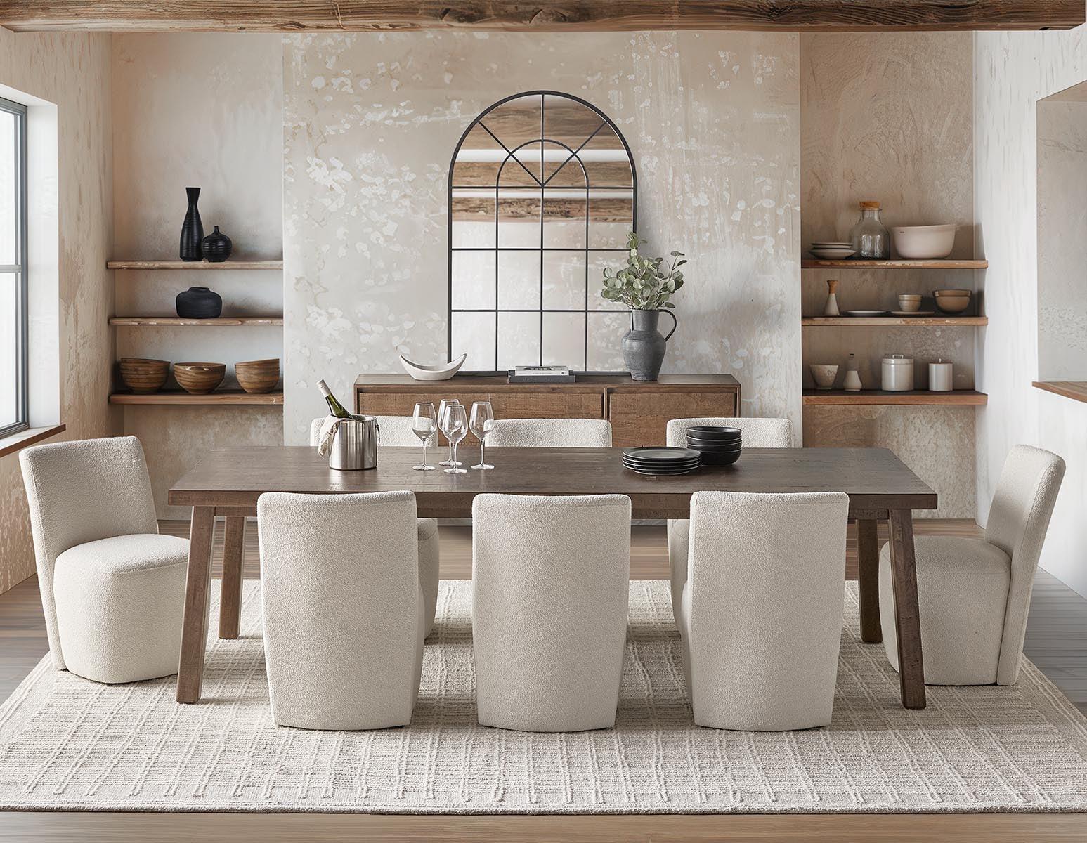 THESSALIA buffet en bois de manguier massif vieilli undefined