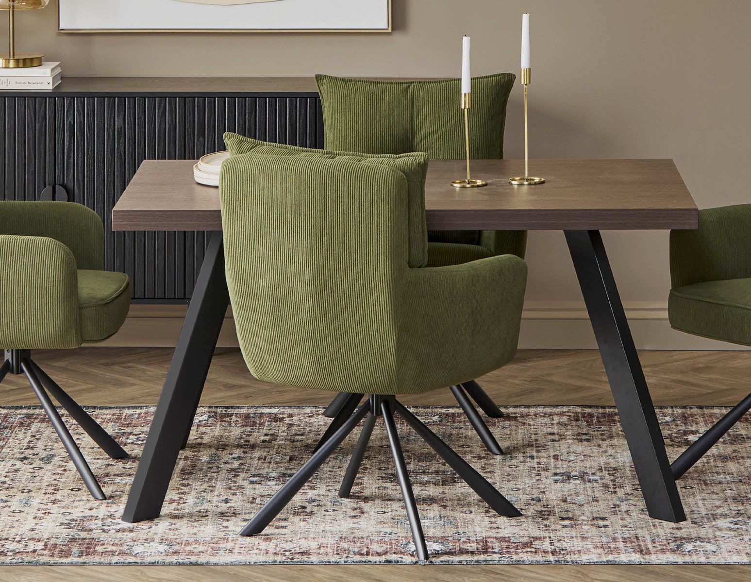 RICHARD swivel dining armchair undefined