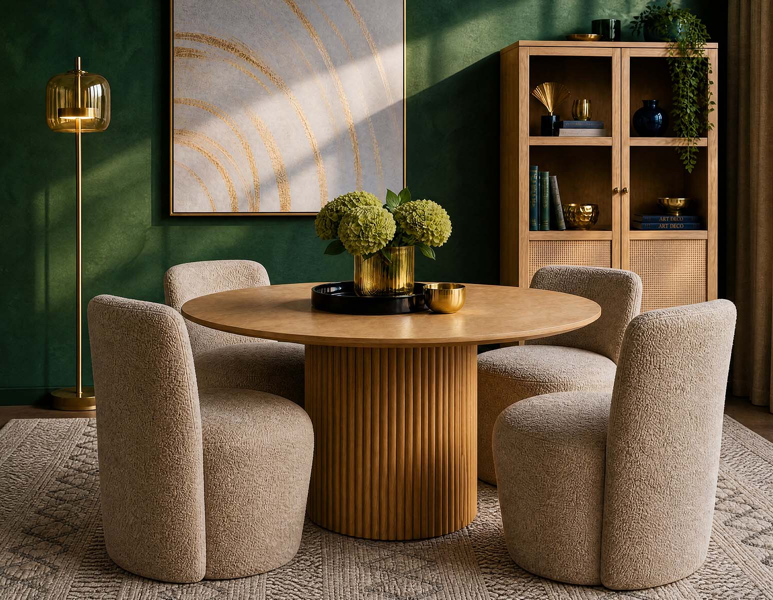 RHODES round dining table 135cm undefined