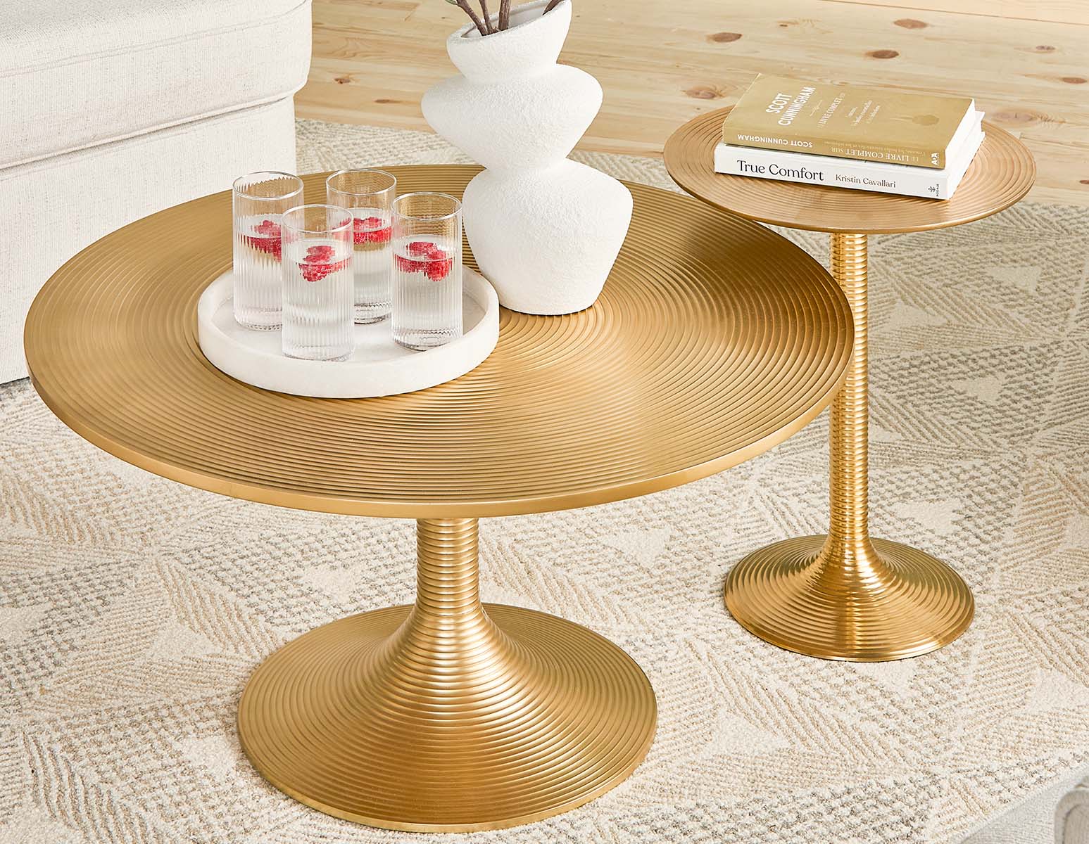 SPIRA table basse en aluminium 77 cm undefined