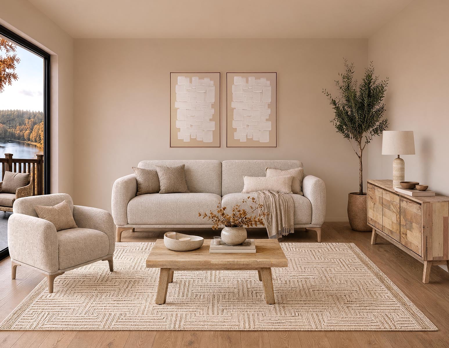 BRUX mid-century modern armchair undefined