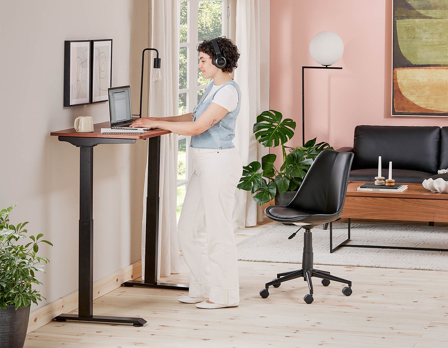 LEVER 2-stage single motor electric desk 120 cm (top included) undefined